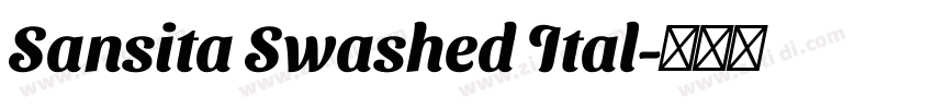 Sansita Swashed Ital字体转换